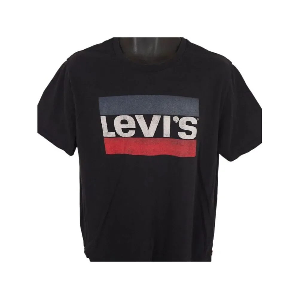 Levis T Shirt Mens Size Large Black Levi Strauss And Co Streetwear